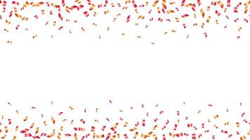 Decoration various festive celebrations with confetti paper firecracker elements seamless horizontal vector