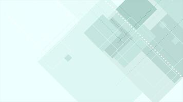 Cyan tech abstract geometric shapes video