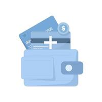 ATM card concept with plus sign and dollar symbol, Ideal for finance, banking, fintech and digital payments. Flat cartoon design illustration on background. vector