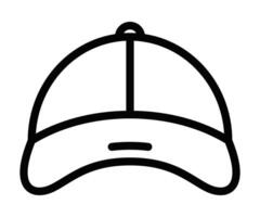 A baseball cap icon on a white background vector