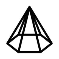 A black and white image of a triangle vector