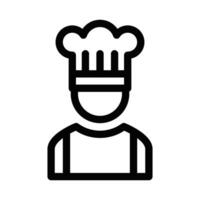 A chef icon on a white background vector