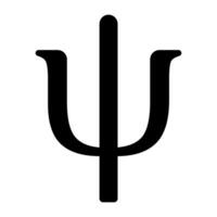 Greek Psi Symbol Ancient Knowledge, Psychology, and Metaphysics vector
