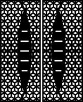 Geometric Pattern with Cutout Design vector