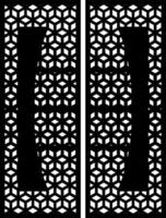 Geometric Patterned Cutout Panels vector