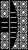Geometric Black and White Pattern Design vector