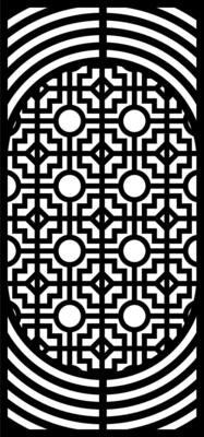 Intricate Geometric Pattern with Circular and Angular Elements