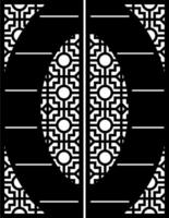 Geometric Pattern Design for a Door vector