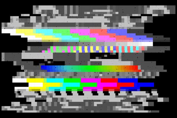 TV channel analog glitch color vhs static noise. illustration