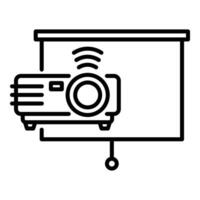 Projector line icon vector