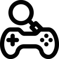 Game Research, Game Analysis, Game Development Outline Icon vector