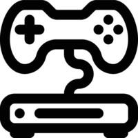 Game Console, Game Device Outline Icon vector