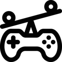 Game Balancing, Game Balance, Game Development Outline Icon vector