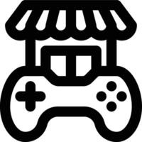Game Store, Game Shop, Game Center Outline Icon vector