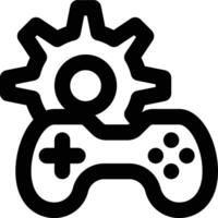 Game Development, Game Engine Outline Icon vector