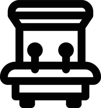 Arcade Game, Arcade Machine, Game Machine Outline Icon vector