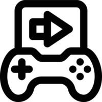 Game, Right Move, Right Arrow Outline Icon vector