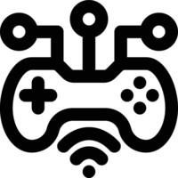 Internet of Things, IOT, Game Outline Icon vector