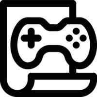Game Blueprint, Game Development, Blueprint Outline Icon vector