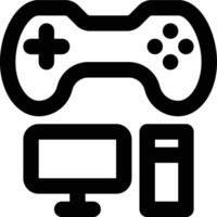 Computer Game, Game, Gaming Outline Icon vector