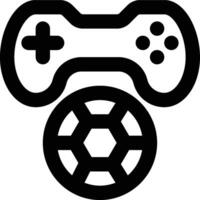 Ball Game, Games, Gaming Outline Icon vector
