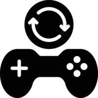 Game Update, Game Loading, Game Glyph Solid Icon vector