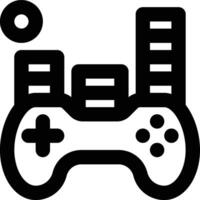 Platform Game, Platformer, Game Outline Icon vector