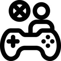 Non Player, Non Playable, Character Outline Icon vector