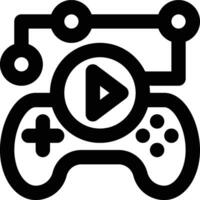 Gameplay, Game Play, Game Plan Outline Icon vector