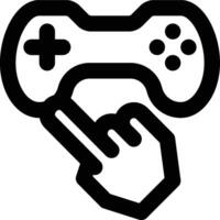 Touch Game, Gaming, Game Development Outline Icon vector