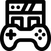 Web Game, Game UI, Game Interface Outline Icon vector