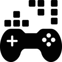 Tetris Game, Classic Game, Puzzle Game Glyph Solid Icon vector