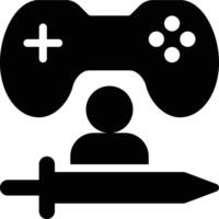 Role Playing, Game, RPG Glyph Solid Icon vector