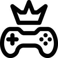 Game Winner, Game Champion, Game Victory Outline Icon vector