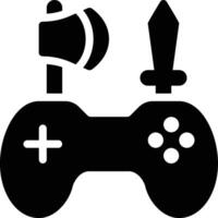 Survival Game, Survival Mode, Action Game Glyph Solid Icon vector