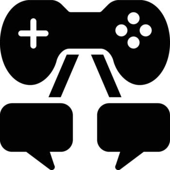 Dialogue Tree, Conversation Tree, Game Mechanics Glyph Solid Icon vector