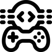 Open Source, Game, Game Application Outline Icon vector