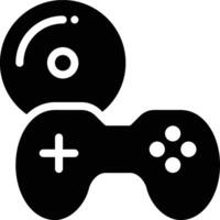 Game Disc, Game Disk, Game Storage Glyph Solid Icon vector