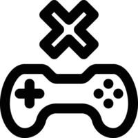 Game Over, Dead, Ended Outline Icon vector