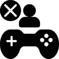 Non Player, Non Playable, Character Glyph Solid Icon vector