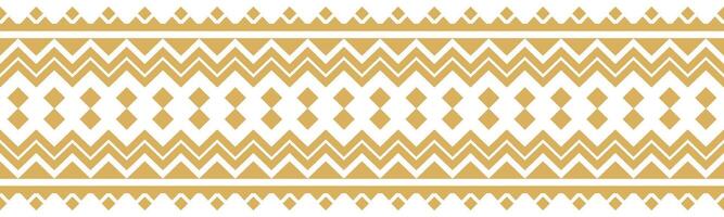 Ethnic Abstract Featuring Gold Geometric Aztec Border Motifs. vector