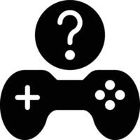 Game, Help, Question Glyph Solid Icon vector