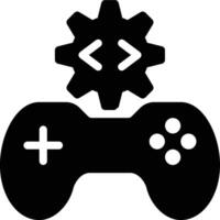 Game Development, Game Engine, Game Engineering Glyph Solid Icon vector