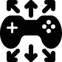 Game Deployment, Game Development, Game Publishing Glyph Solid Icon vector