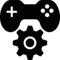Game Development, Game Engine Glyph Solid Icon vector
