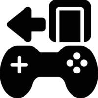 Game, Logout, Exit Glyph Solid Icon vector