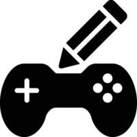 Game Design, Game Development, Planning Glyph Solid Icon vector