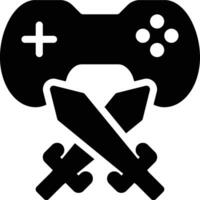 Battle Game, Versus Game, Fight Game Glyph Solid Icon vector