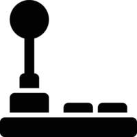 Joystick, Joy Stick, Joypad Glyph Solid Icon vector