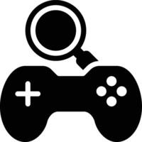 Game Research, Game Analysis, Game Development Glyph Solid Icon vector